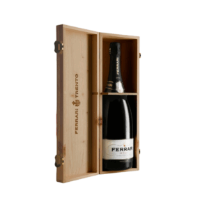 Spumante Ferrari Brut Trento Doc Lt 1.5 cassetta di legno
