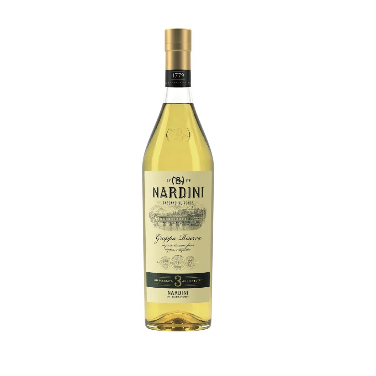 grappa riserva 3 anni nardini lt 1,5