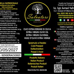 OLIO EXTRAVERGINE DI OLIVA OLIO SALVATORE