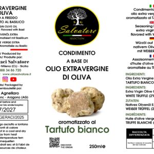 OLIO AROMATIZZATO AL TARTUFO BIANCO