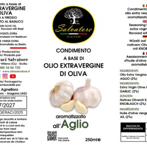 OLIO AROMATIZZATO ALL'AGLIO
