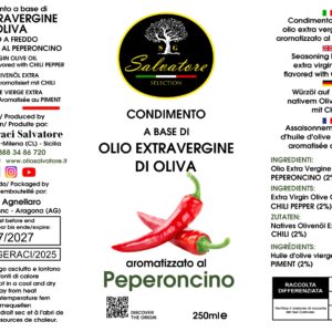 OLIO AROMATIZZATO AL PEPERONCINO