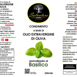 OLIO AROMATIZZATO AL BASILICO