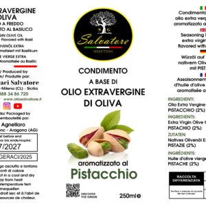 olio aromatizzato al pistacchio